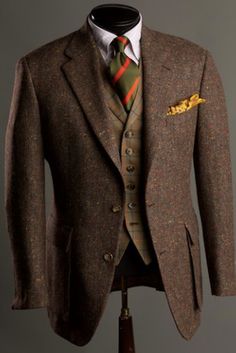 Gentleman Clothes, Men's Fall Fashion, Gq Fashion, Wedding Casual, Country Attire, Suit Ideas, Waxed Cotton Jacket, Gents Fashion, Country Fashion