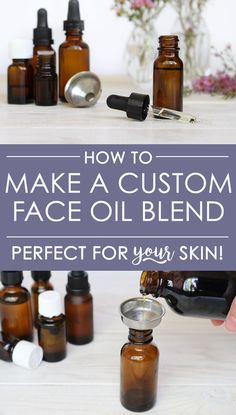 Face oils have totally changed my skin! The best part is: you can make a DIY custom face oil blend perfect for YOUR unique skin. Learn which carrier oils and essential oils are best for you skin + how to combine them + other tips! Anti Aging Creme, Face Oils, Baking Soda Shampoo, Beauty Diy, Diy Skin Care, Homemade Beauty Products, Oil Blends