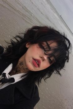 Short Grunge Hair, Wolf Cut, Alternative Hair, Fluffy Hair, Hair Reference, Hair Inspo Color