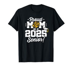 PRICES MAY VARY. This proud mom of a 2025 cheerleading pom pom design is perfect for the cheerleading mom of high school senior class cheerleaders celebrating their last school year of high school cheerleading before their senior year 2025 graduation! Features "Proud Mom of a 2025 Senior!" senior quote in a varsity style athletic font w/ graduation cap & tassel & cheerleading pom pom graphic for gold school team color. Great for 2025 senior year cheerleading events & all school year long! Lightw Athletic Fonts, Graduation Cap Tassel, 2025 Graduation, High School Cheerleading, Senior Design, High School Soccer, School Cheerleading, Cheerleading Mom, Cheer Tshirts