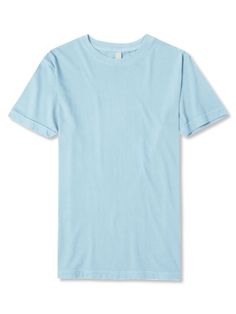 Sky Blue Dyeing Process, T-shirts & Tank Tops, Short Sleeve T Shirt, Soft Texture, Soft Textures, Top Tee, Original Design, Short Sleeve Shirt, White Undershirt