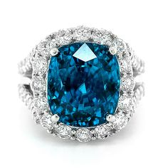 JK1-9 Luxury Blue Crystal Fine Jewelry Ring, Luxury Blue Crystal Ring Fine Jewelry, Luxury Blue Stone Set Ring, Luxury Blue Rings For Evening Occasions, Luxury Blue Crystal Ring With Center Stone, Luxury Dazzling Blue Rings, Luxury Blue Diamond Ring Dazzling Style, Luxury Fine Jewelry Blue Crystal Ring, Luxury Blue Evening Rings