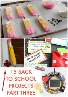 the back to school projects are great for kids and they can be made in minutes