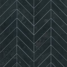 a black marble herringbone pattern with white lines on the bottom and sides, in grey tones