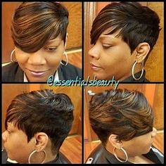 Pixie Black Hairstyles, Half Up Half Down Wedding Hair For Black Women, Short Quick Weaves For Black Women, 27 Piece Quick Weave Hairstyles Black Women, Short Quick Weave Styles 27 Piece, Short 27 Piece Hairstyles, Bob Hairstyles Ideas, Short Quick Weave Hairstyles, 27 Piece Hairstyles