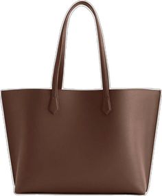 Classic Faux Leather Work Bag, Office Bags With Zipper Pocket In Faux Leather, Faux Leather Office Bags With Zipper Pocket, Brown Shoulder Bag With Card Slots For Work, Brown Shoulder Bag With Interior Card Slots For Work, Brown Shoulder Bag For Work With Interior Card Slots, Leather Bags With Zipper Pocket For Work, Leather Work Bag With Zipper Pocket, Cuyana Tote