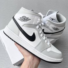 Air Jordan 1 Mid Grey Fog Dior Women’s Size 11=Men’s Size 9.5 100%Authentic Brand New In Original Box Ship Same Or Next Day All Sales Are Final Best Shoes For Women, Pretty Sneakers, Dior Women, Pretty Shoes Sneakers, All Nike Shoes, Cute Nike Shoes, Best Shoes, Cute Nikes, Air Jordan 1 Mid