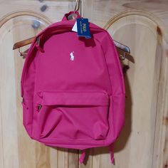 !7 In Length 15 In Width Bnwt Polo Ralph Lauren Sport Pinkback Pack Side Pocket Front Pocket..Polo Zipper Well Mad..Back Laptop Area..Straps In Back For Extra Support...Super Nice N Simple..Great 4 Whatever U May Choose..Check Out Pics N If You Have A Question Please Feel Free To Ask Me..Great Deal N Offers R Welcome Always Polo Bags Backpacks, Polo Ralph Lauren Backpack, Ralph Lauren Backpack, Polo Backpack, Polo Bag, Polo Zipper, Grade 9, Wallpaper Girly, Ralph Lauren Bags