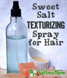 This hair texturizing spray combines epsom salt with volumizing natural sugar & essential oils for a sweet sea spray that naturally thickens hair. Diy Beach Waves, Epsom Salt For Hair, Texturizing Hair, Natural Hair Spray, Spray For Hair, Wellness Mama, Diy Beach, Sea Salt Spray, Waves Sea