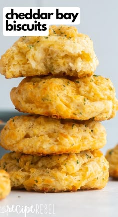 a stack of cheddar boy biscuits with the words cheddar boy biscuits above it