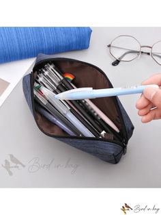 Bird in Bag - Lightweight Pencil Case Stationery Back To School Pencil-shaped Zipper Pouch, Back To School Pencil Stationery, Blue Stationery Pen Holders For Study, Back To School Stationery Pen Holders In Rectangular Case, Pencil Case Stationery, Writing Numbers, All Holidays, Diy Supplies, Bird In Bag