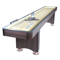 an old style shuffler table is shown