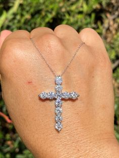 Up for sale is a Beautiful 14K Diamond Cross Necklace Pendant This classic Pendant features Genuine Diamonds. * 1 gram chain 14K is included with purchase Specifications: -Model #: J&K#10998 -Metal Type Available: 14K White Gold, Rose Gold, Yellow Gold -Size of Pendant: 33 MM X 24 MM -Height: 4.5 MM -Gold Weight: 5 Grams -Total Diamond Weight: 3.50 carats -Color: F -Clarity: SI *18K GOLD & PLATINUM ALSO AVAILABLE WITH ADDITIONAL COST CUSTOM MADE TO ORDER *CHAINS DO NOT COME IN 18K GOLD & Jewelry Photography Tutorial, Diamond Cross Necklace, Cross Shape, Pretty Jewelry Necklaces, Diamond Cross, Set Necklace, Fine Jewels, Cross Jewelry, Diamond Fashion