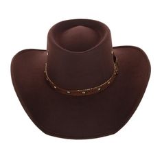 Add a minimalistic look to any western outfit with this western gambler hat. Made of a structured felt and paired with a studded hatband this hat gives off a contrast of clean and rugged at the same time. The crown is ventilated for a breathable and comfortable fit. Add that old western flare to the occasion with this gambler hat. Made of Felt Gambler Hat, Old Western, Outback Hat, Work Belt, Western Outfit, Western Hats, Hat Band, Wallet Chain, Stylish Jewelry