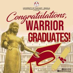 the poster for congratulationss, warrior graduates