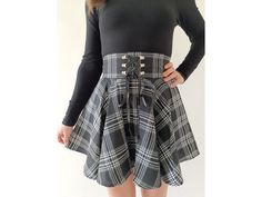 This Plaid Black Skirt is a perfect combination of classic charm and modern style. Crafted as a pleated tartan skirt, it features a bold black tartan skirt pattern that stands out for any occasion. The pleated plaid skirt design offers a flattering fit, while the plaid mini skirt length gives it a playful, youthful vibe. Whether you're going for a traditional school girl skirt look or a chic skater skirt mini style, this skirt is versatile enough for any wardrobe. It's also ideal as a tennis skirt for women, with the structured pleats creating the perfect plaid tennis skirt aesthetic. Elevate your outfit with this trendy pleated mini skirt for a fun, feminine, and sporty edge! Sizes: S, M, L, XL Tennis Skirt Aesthetic, Mini Skirt Plaid, Plaid Tennis Skirt, Mini Tennis Skirt, Skirt Aesthetic, Black Tartan, Tartan Skirt, Skirt Mini, Plaid Mini Skirt