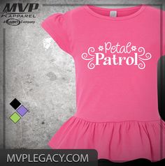 Flower Girl Petal Patrol Shirt Great Gift for by MVPaLegacyCompany Petal Patrol, Flower Girl Petals, Ring Security, Princess Elizabeth, Glitter Design, Flower Girl Gifts, Gift For Daughter, Ruffle Shirt, Shirt Ideas