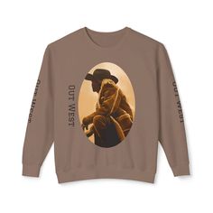 This cowboy-themed sweatshirt exudes a wild west vibe, perfect for ranch hands and horsemen. It gives off a rugged and adventurous feel, making it a great addition to any Western enthusiast's wardrobe. Ideal for Western-themed parties, cowboy events, and rodeos. Product features - 100% ring-spun cotton for smooth and strong fabric - 1x1 ribbed cuffs and bottom hem for a well-fitted garment - Shoulder and neck tape for stabilization - Seamless design for reduced fabric waste and attractive look - Relaxed fit for comfortable wear Care instructions - Machine wash: cold (max 30C or 90F) - Do not bleach - Tumble dry: low heat - Iron, steam or dry: low heat - Do not dryclean Ranch Hand, Western Theme Party, Fabric Waste, Cowboy Western, Cow Boy, Western Art, Western Cowboy, Wild West, Rodeo