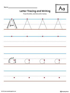 letter writing practice worksheet for preschool and pre - school students to practice their handwriting