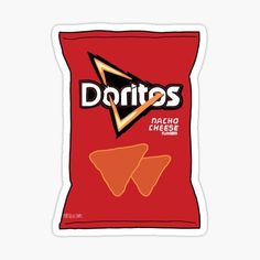 a bag of donitos sticker on a white background with the word doritos written in spanish