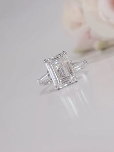 5 Carat IGI certified F VVS2 Emerald Cut Diamond, Trilogy Ring, 3 Stone Emerald cut diamond Ring, CVD Diamond Ring, Lab Grown Diamond Ring #emeraldcut #labgrown #igicertified #diamondjewelry #diamondring #engagementring #bridaljewelry #ilanisdiamond Raw Diamond Jewelry, Fancy Color Diamond Ring, Gemstone Diamond Ring, Emerald Cut Diamond Ring, Platinum Engagement Ring, Trilogy Ring, Emerald Diamond Ring, Cvd Diamond, Natural Diamond Ring