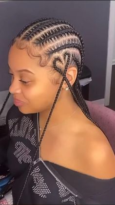 Hairstyles Feed In Braids, Hairstyles Cornrows, Corn Row, Feed In Braids, Hairstyle Idea