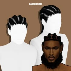 an image of two men with braids on their heads