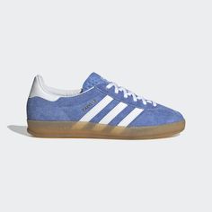 adidas Gazelle Indoor Shoes - Blue | Women's Lifestyle | adidas US Adidas Gazelle Indoor, Bold Shoes, Indoor Shoes, Adidas Sneaker, Adidas Blue, Cloud White, Sneakers Blue, Adidas Gazelle, Classic Shoes