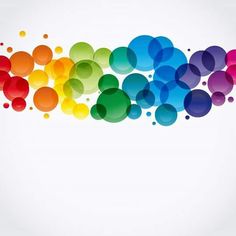 an abstract colorful background with circles