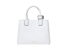 Known for luxury and attention to detail, Versace has created a classic leather tote bag that is perfection.  Highlighted by a chunky gold chain detailed and signature Medusa plaque on the front this Versace La Medusa Satchel Tote will turn heads for years to come. Skillfully crafted in Italy of white grained leather this tote bag also boasts double leather handles and a removeable leather shoulder strap. Featuring an open top, lined interior with zipper pocket and metal hardware this will be a Elegant Satchel With Branded Hardware For Everyday, Elegant Everyday Satchel With Branded Hardware, Classic Square Bags For Everyday Luxury, Chic Square Bags With Branded Hardware, Classic Square Everyday Luxury Bag, Classic Square Everyday Luxury Bags, Luxe Bags With Branded Hardware, Elegant White Satchel For Everyday Luxury, Timeless Satchel With Gold-tone Hardware For Shopping