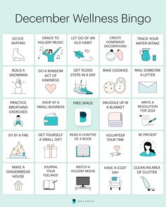 a poster with instructions on how to use the december well - written calendar for health care