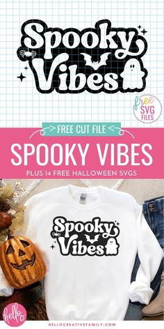 the spooky vibes halloween svg bundle is on sale