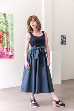 Forever Skirt - Steel Blue