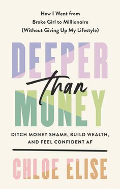 a book cover with the words deeper than money