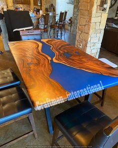 Customization Available, Please Message your desired size and shape  This Epoxy Table is a perfect gift for anyone who appreciates the beauty of nature and the art of furniture making. It is a unique and stylish addition to any home decor, whether you're looking for a modern or rustic vibe. Each table is handmade with care, ensuring that no two are alike. Take advantage of the opportunity to own this stunning and unique Epoxy Table - order yours today and bring the beauty of nature into your hom Trading Desk, Table Home Decor, Epoxy Table Top, Coffee Table Top, Wood Epoxy, Furniture Handmade, Epoxy Table, River Table, Wood Table Top