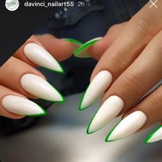 Edgy Nails, Almond Nails Designs, Summer Acrylic Nails, Short Acrylic Nails Designs, Get Nails, Elegant Nails, Manicure Y Pedicure, Fabulous Nails, Classy Nails