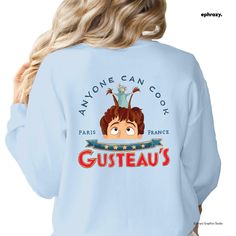 Ratatouille Remy Anyone Can Cook Sweatshirt | eBay Ratatouille Shirt Ideas, Ratatouille Shirt, Ratatouille Remy, Anyone Can Cook, Ratatouille, Shirt Ideas, Canning, Disney, Sweatshirts