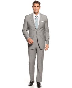 light grey suit-Macys Trey Griley, Pose Man, Wedding Attire For Men, Gray Groomsmen Suits, Groom Suit Grey, Groom And Groomsmen Suits