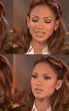 Jennifer Lopez. Her makeup was elite! 2000 Makeup Trends, 2000 Makeup, Jlo Makeup, Jennifer Lopez Makeup, 2000s Makeup Looks, 90s Makeup Look, Real Rose Petals, 90s Makeup, Her Makeup