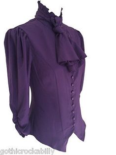 Purple Shirt Women, Purple Steampunk, Pirate Blouse, Steampunk Blouse, Victorian Top, Victorian Shirt, Gothic Blouse, Pirate Shirt, Purple Gothic