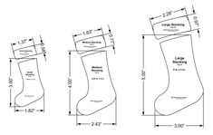 the size and measurements of socks