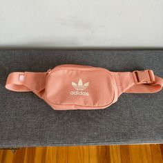 Super Cute Adidas Belt Bag Purchased From Urban Outfitters In 2019. Worn Once, Practically Brand New! Features 2 Zip Pockets And Adjustable Belt. Casual Pink Bag With Large Capacity, Casual Pink Bags With Large Capacity, Casual Pink Pouch Shoulder Bag, Casual Pink Pouch Bag, Casual Pink Bag With Removable Pouch, Casual Pink Bag With Adjustable Strap, Sporty Pink Bag With Adjustable Strap, Sporty Pink Shoulder Bag With Removable Pouch, Trendy Blush Bag With Removable Pouch