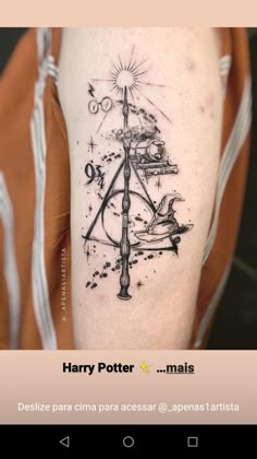 harry potter tattoo on the arm