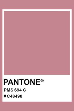 pantone's pink color is shown with the words pantone pns 694 c