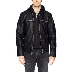 Hooded Moto Original Leather Jacket for Men - Leather Jacket Hooded Leather Biker Jacket For Winter, Winter Hooded Leather Biker Jacket, Fitted Hooded Biker Outerwear, Fitted Biker Outerwear With Hood, Biker Outerwear With Zipper Closure And Hood, Biker Style Hooded Outerwear With Zipper, Winter Biker Outerwear With Double-lined Hood, Winter Hooded Leather Jacket With Double-lined Hood, Fitted Biker Hooded Jacket With Long Sleeves