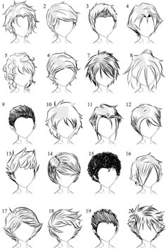 the different hairs styles and haircuts for men, from short to medium length