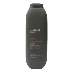 Method Men 2-In-1 Shampoo + Conditioner Cedar & Cypress 14 Oz. Mens Shampoo And Conditioner, Method Shampoo, Men Haircare, Sea Salt Hair, Mens Shampoo, 2024 Wishlist, Hair Cleanser, Beard Kit, Xmas 2024