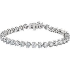 67504 / 18K White / 12Cttw Si1,Gh 7 1/4" / Polished / Diamond Tennis Bracelet Enchanted Jewelry, Expensive Diamond, Swirl Ring, Diamond Tennis Bracelet, Bracelet Online, Elegant Bracelet, Tennis Bracelet Diamond, Diamond Fashion, Diamond Bracelets