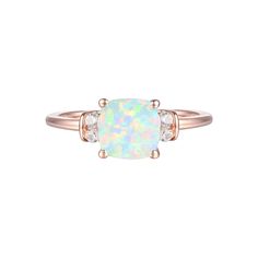 Whether you're celebrating a special occasion, marking a milestone, or simply treating yourself to a timeless and meaningful piece of jewelry, this 14k Rose Gold Over Silver Lab-Created Opal, Lab-Created White Sapphire Solitaire Ring is the perfect choice. Click on this JEWELRY & WATCHES GUIDE to learn about fit, styles, materials and more! Whether you're celebrating a special occasion, marking a milestone, or simply treating yourself to a timeless and meaningful piece of jewelry, this 14k Rose Adjustable Rose Gold Ring For May Birthstone, Classic Rose Gold Opal Ring For Anniversary, Rose Gold Opal Birthstone Ring For Gift, Rose Gold Opal Birthstone Ring As Gift, Elegant Adjustable Birthstone Ring For Mother's Day, Classic Adjustable Opal Ring For Anniversary, Elegant Adjustable Opal Ring For Anniversary, Rose Gold Opal Ring Gift, Elegant Adjustable Rose Gold Opal Ring