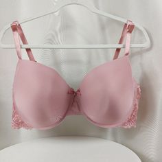 Dreamwear Lace Plunge Style, Smooth Cup, Underwire Padded Bra, Size: 44dd, Color: Mauve, Lace On The Sides, Adjustable Straps, Back Hook-And-Eye Closure, 90% Nylon/10% Spandex, Hand Wash Cold, Nwot Pink Underwire Nursing Bra, Elegant Low-cut Bra For Spring, Elegant Low-cut Spring Bra, Elegant Spring Low-cut Bra, Elegant Pink Nursing Bra With Built-in Bra, Low-cut Pink Bra With Lined Body, Elegant Pink Underwire Nursing Bra, Feminine Lined Bra, Low-cut Lined Pink Bra